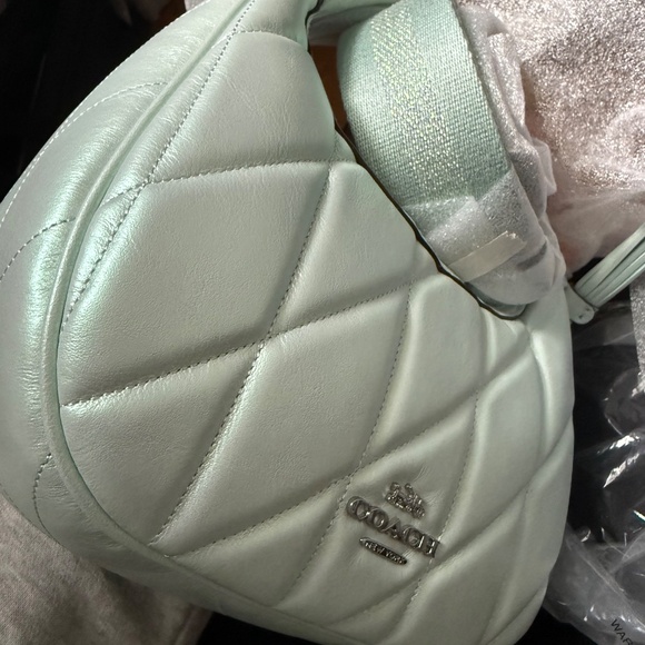 Coach Mint Green Quilted Crossbody Bag - Picture 4 of 6